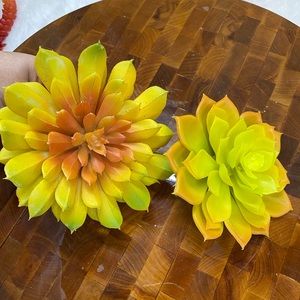 Lot of 3, Faux succulent florals for DIY